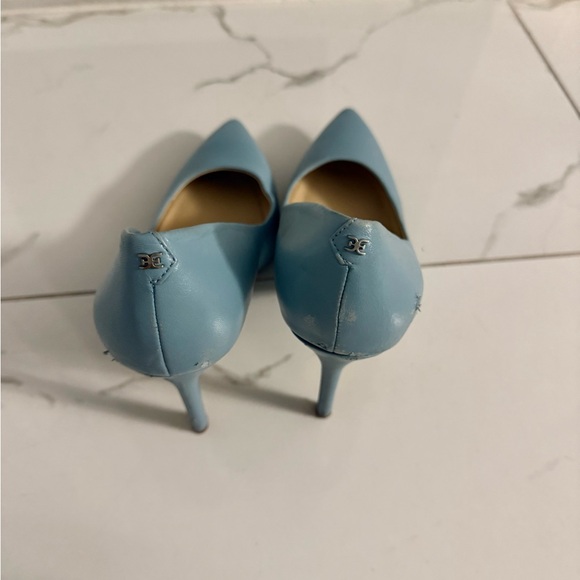 Sam Edelman Hazel Aspen Sky Leather Pointed Toe Pump Women's size 9.5 - Picture 3 of 9